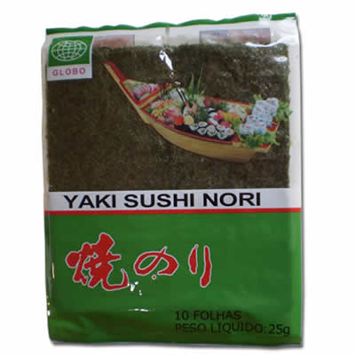 Yaki Sushi Nori 10 Folhas - 25g