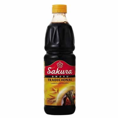 Molho de Soja Shoyu Tradicional - Sakura 500ml